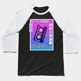 Vaporwave Aesthetic Style 80s Synthwave Retro Baseball T-Shirt